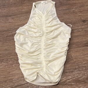 NWOT cream ruched ALC tank
